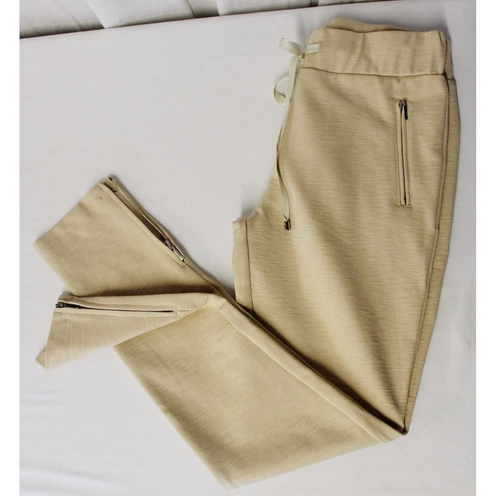 SESSUN FOR MADEWELL STRETCH SLIM PANT TAN/CREAM FRA 34/US 2/ XS A3749 NWT DEFECT